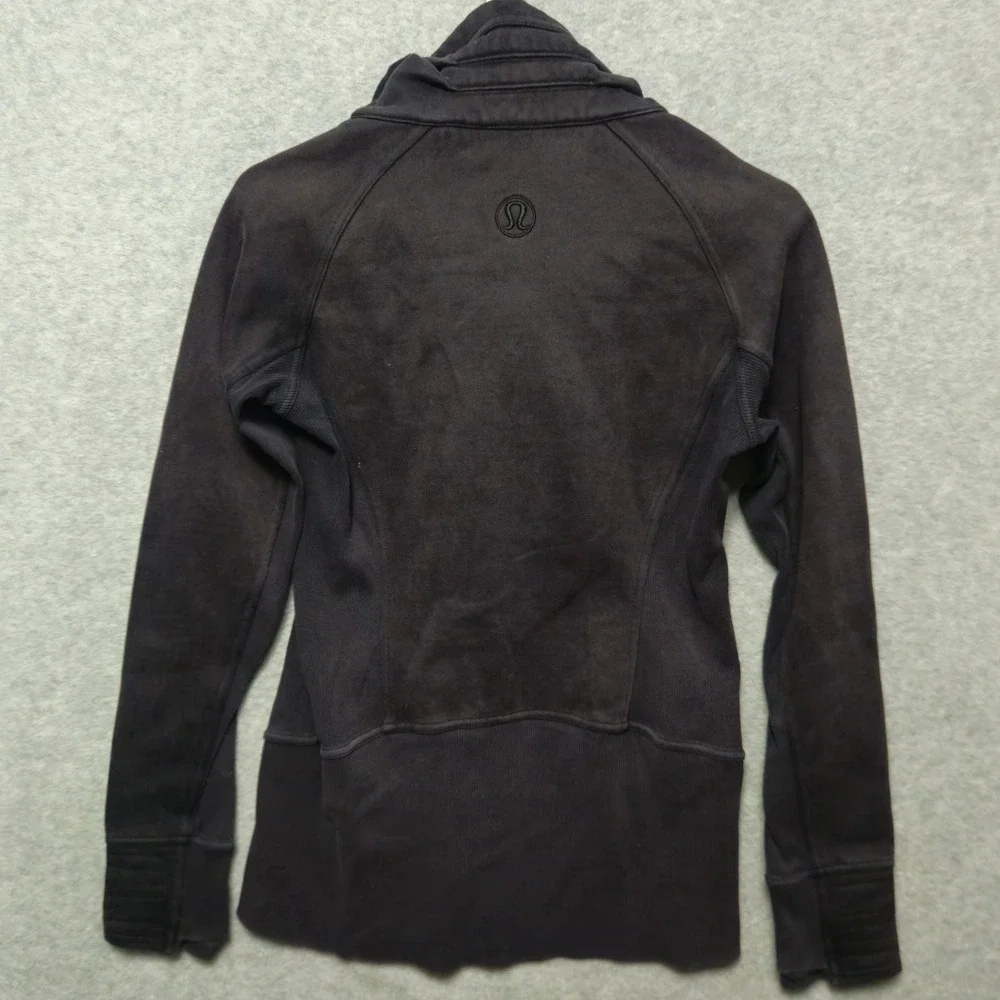Lululemon Radiant Jacket II Full Zip Funnel Neck Faded Black‎ Size 6 LW4AOPS